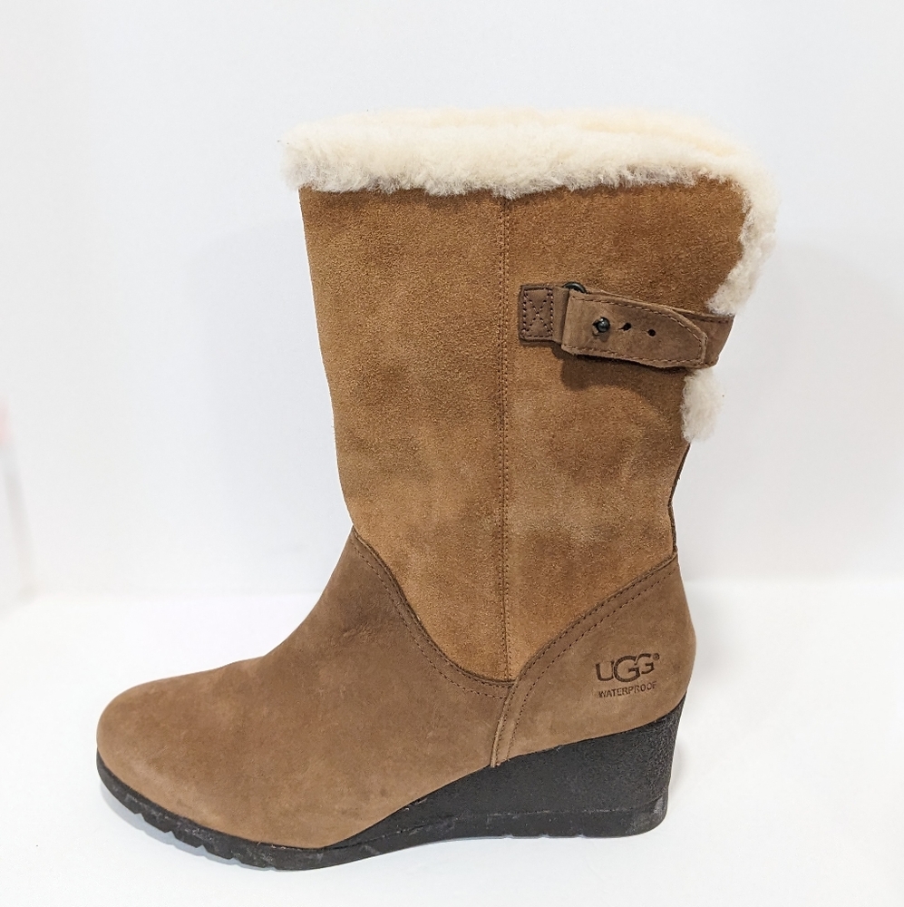 NWOT UGG Waterproof Edelina Wedge Boots - Picture 9 of 16